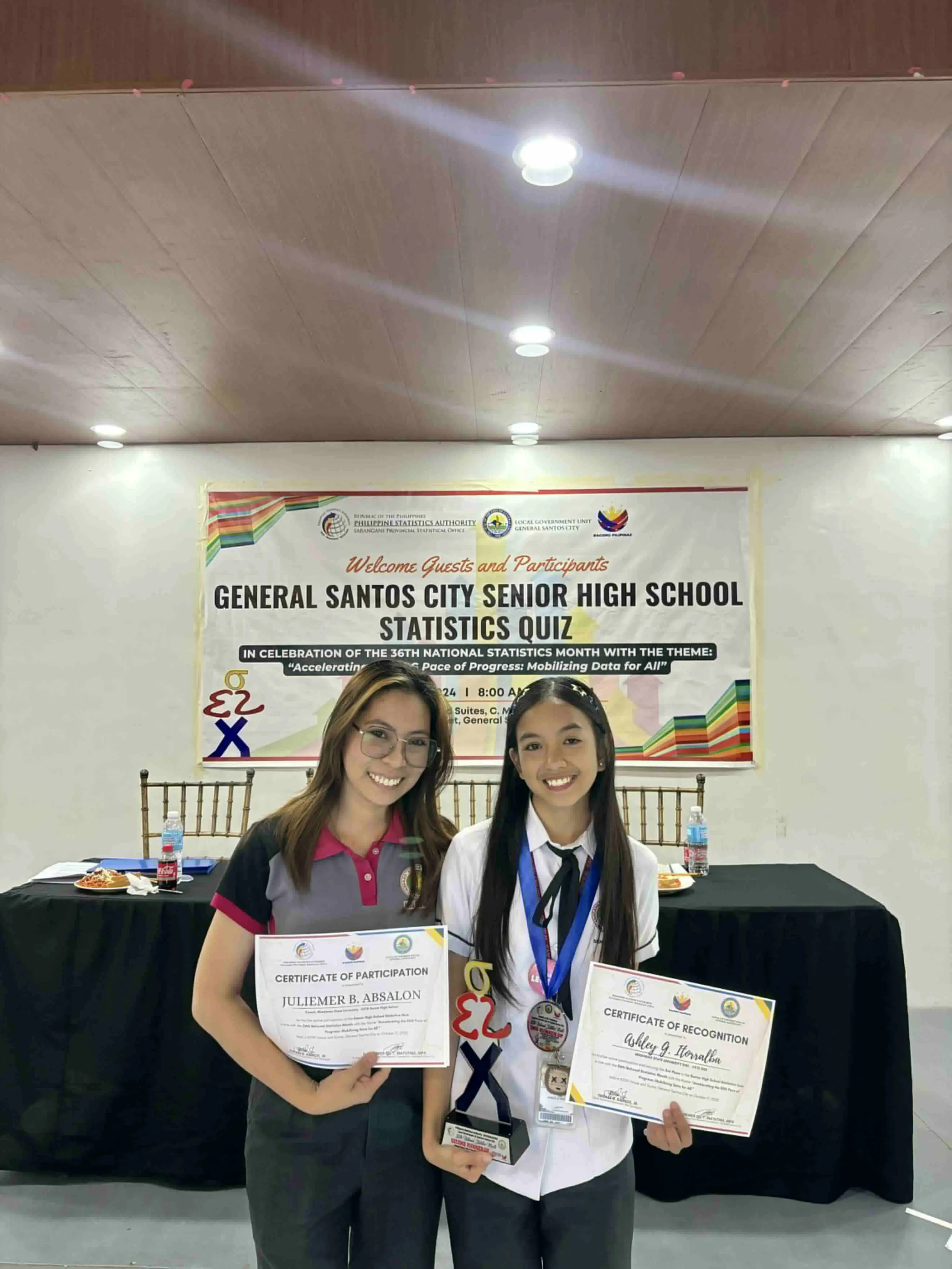 BRONZE AND BEYOND: Itorralba defends Siklab’s Podium Finish in National Statistics Month quiz