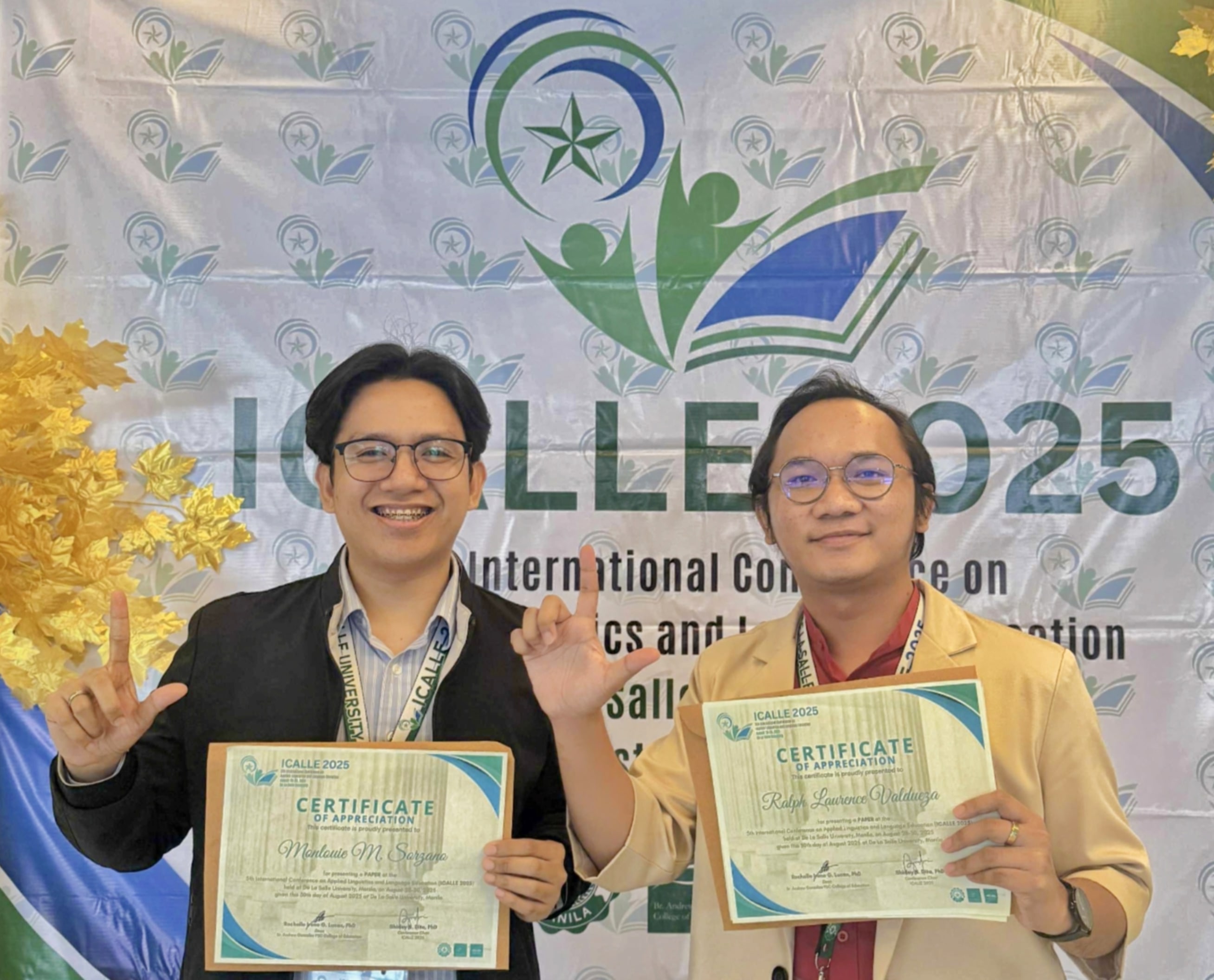 SHS faculty showcase research at ICALLE 2025; Valdueza among Top 10 Outstanding Papers